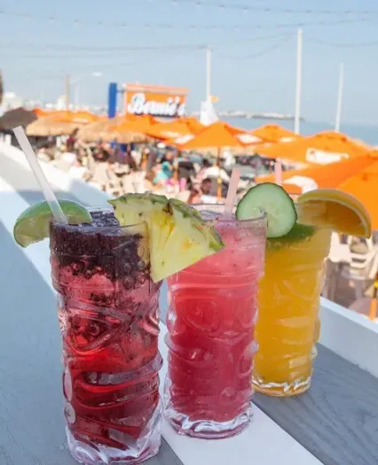 Walking distance from Bernie's Beach Bar