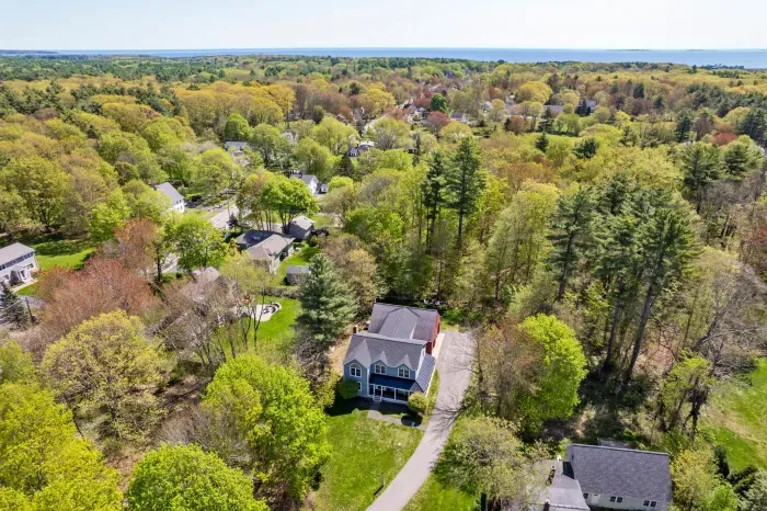 Aerial view of the home and Atlantic ocean!