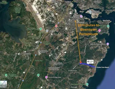 This home is just minutes to the beach and a 10 minute drive to downtown Portsmouth.