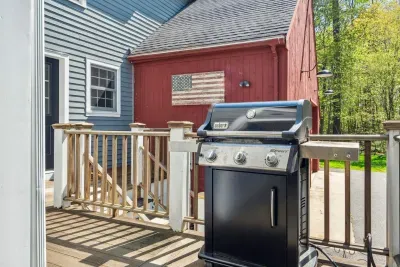 The grill located off of the farmers porch