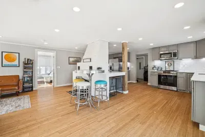 Welcome on in to the open concept living/kitchen area!