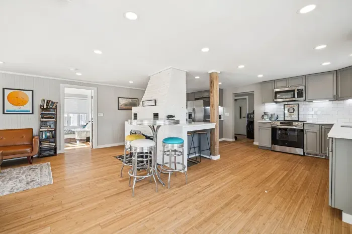 Welcome on in to the open concept living/kitchen area!