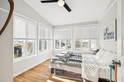 Bedroom #2 with a full bed. Plenty of natural light here also and clean linens are provided!