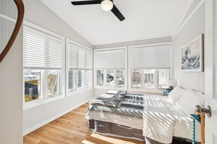 Bedroom #2 with a full bed. Plenty of natural light here also and clean linens are provided!