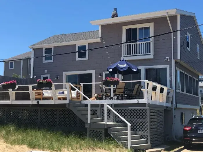 Summer at "It's All Good"! The outdoor furniture is available for use during the summer months