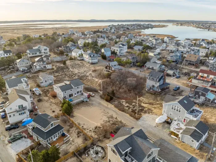 Aerial view of the home