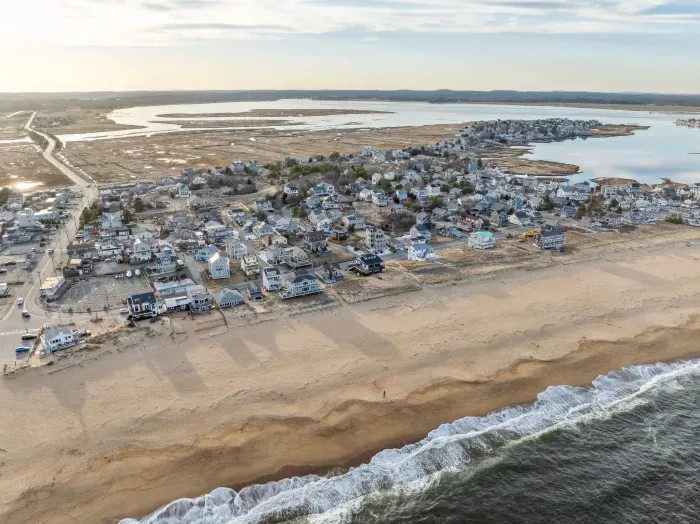 Aerial view of Plum Island