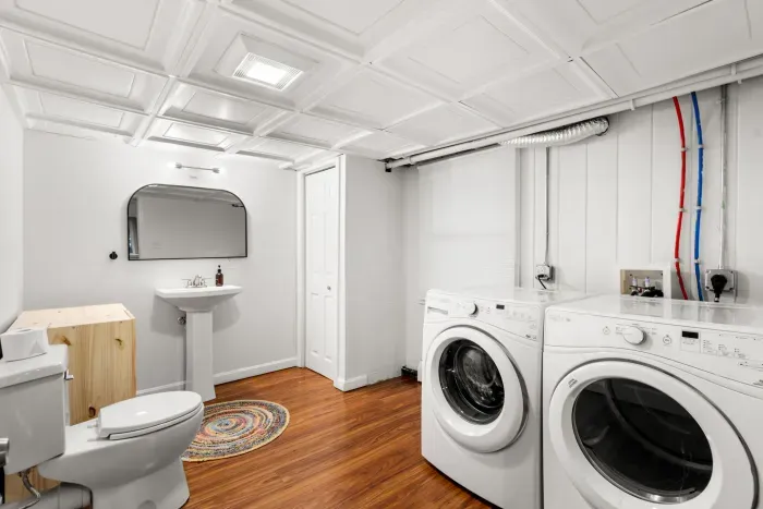 Basement half bathroom