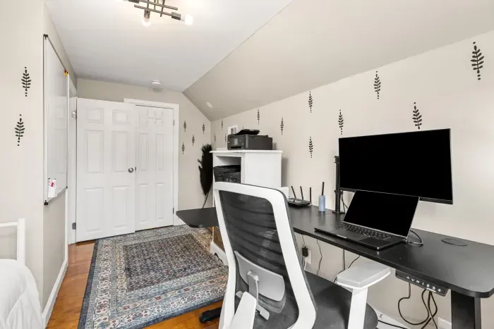 Standing desk right across your bed!