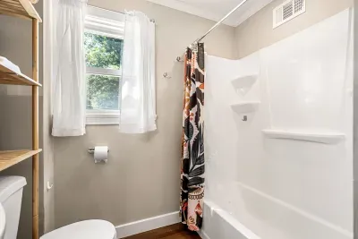 Convenient first-floor bathroom for easy access.