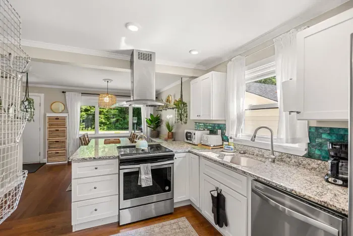 Generous, spacious kitchen perfect for cooking and gathering.