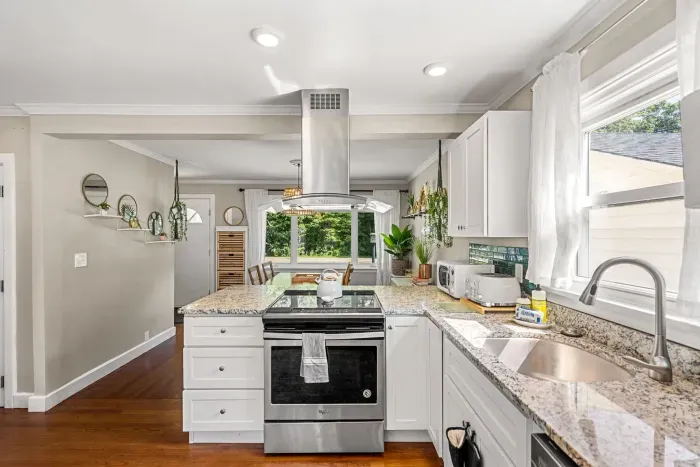 Generous, spacious kitchen perfect for cooking and gathering.