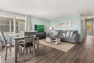 Fully equipped open kitchen and living room, strong WiFi and smart TV