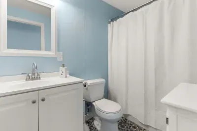 Full bathroom with shower tub