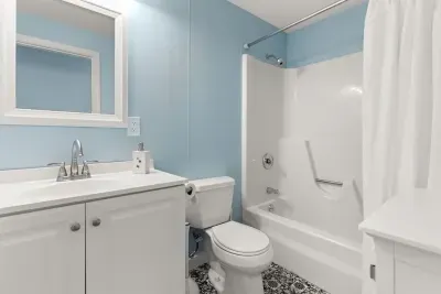 Full bathroom with shower tub