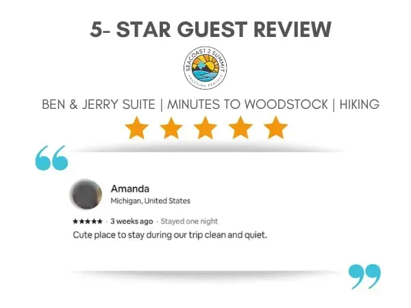 5 Star review from a guest