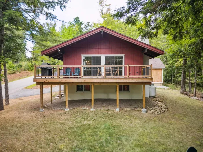 The deck and spacious backyard, perfect for yard games or relaxing!