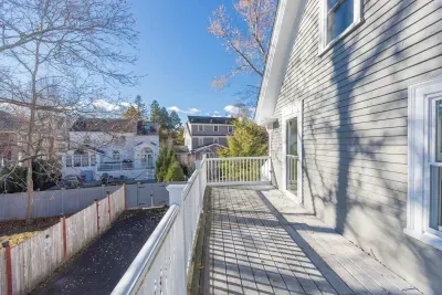 Large balcony off the living room perfect for enjoying morning coffee!