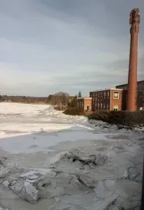 Wintertime river view!