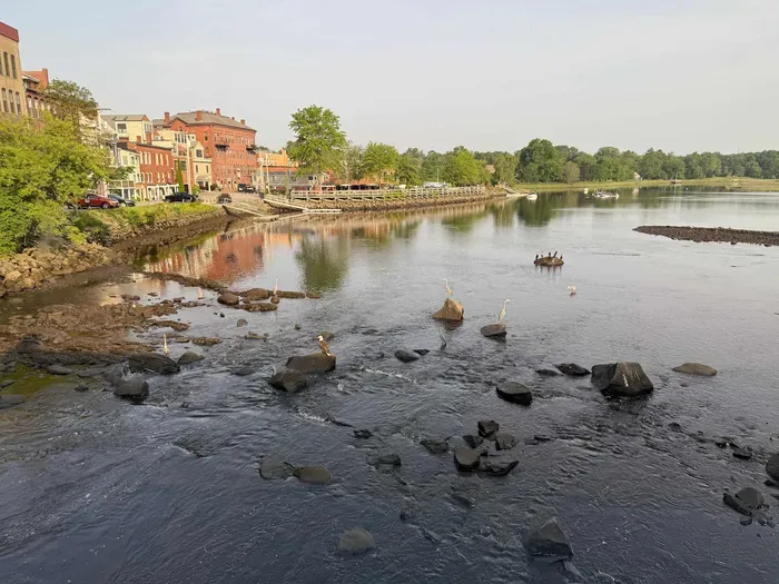 Stunning view of the river from inside the condo!