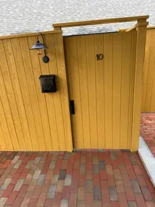 Private entrance to the home and patio area