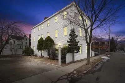 Street view of the front of the building.