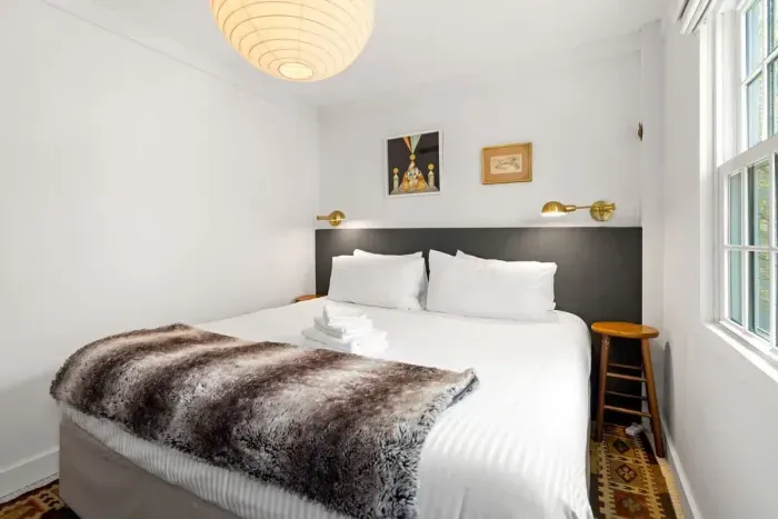 Bedroom #1 with king bed located on the second level.