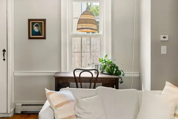 Dedicated "work-from-home" desk, located off the first level living room.