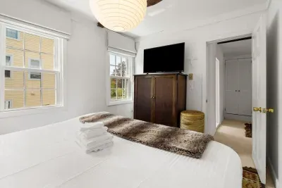 Bedroom #1 with king bed located on the second level.