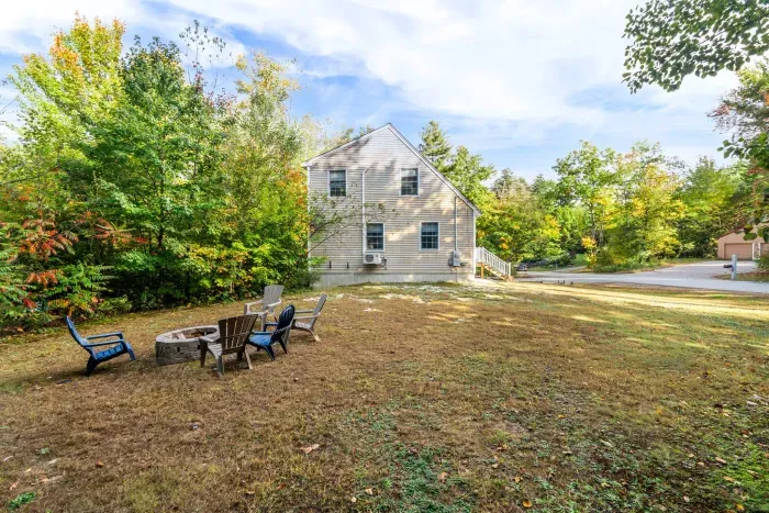 The firepit! Remember to grab some firewood on your way for the fire!
