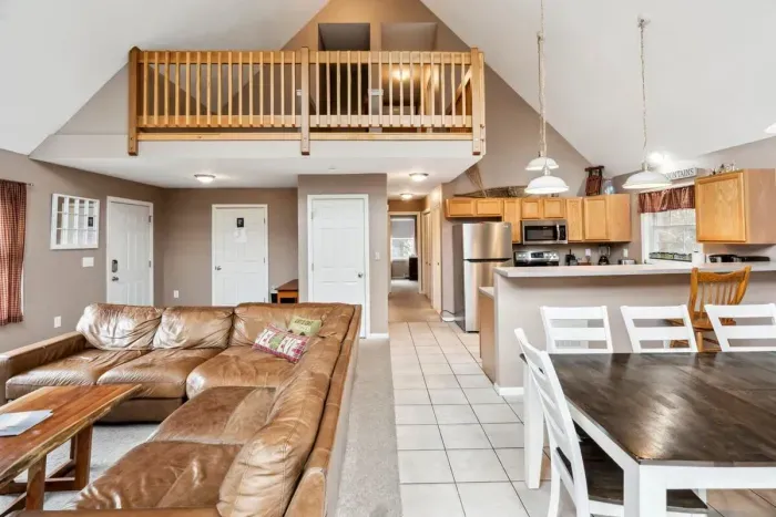 Open concept kitchen and living room