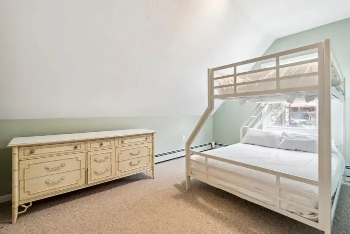 Bedroom #3 with twin-over-full bunk bed.