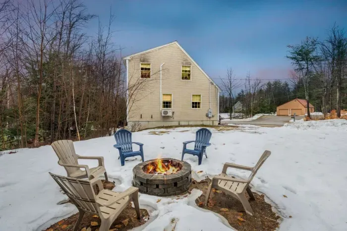 Embrace the night with firelight and good company.