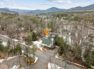 Aerial view of the property
