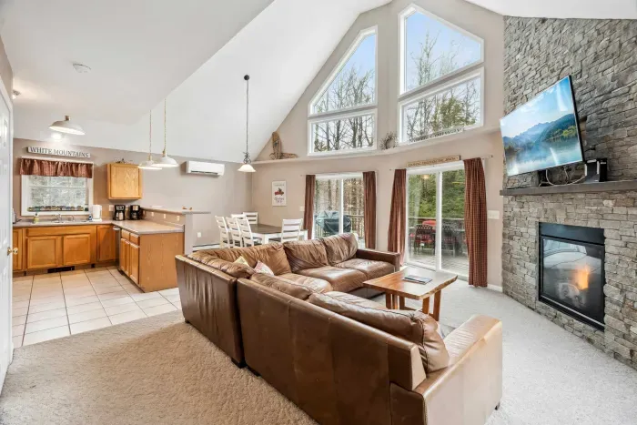 Open concept kitchen and living room