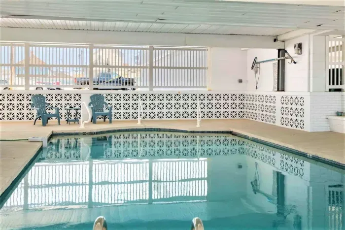 Common indoor pool for all guests to enjoy during the summer months