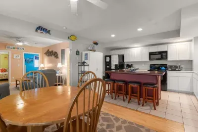 Dining and kitchen