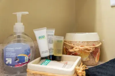 soaps and shampoo