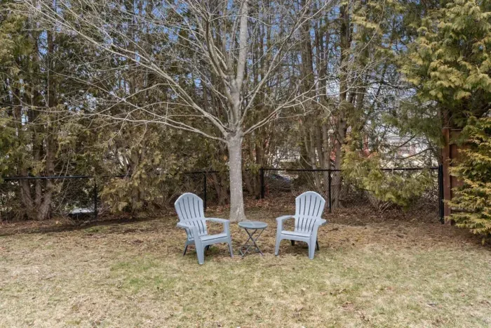 This beautiful and secure fenced-in backyard is spacious, dog-friendly, and perfect for outdoor activities and relaxation, providing a safe and fun environment for your adorable dogs.