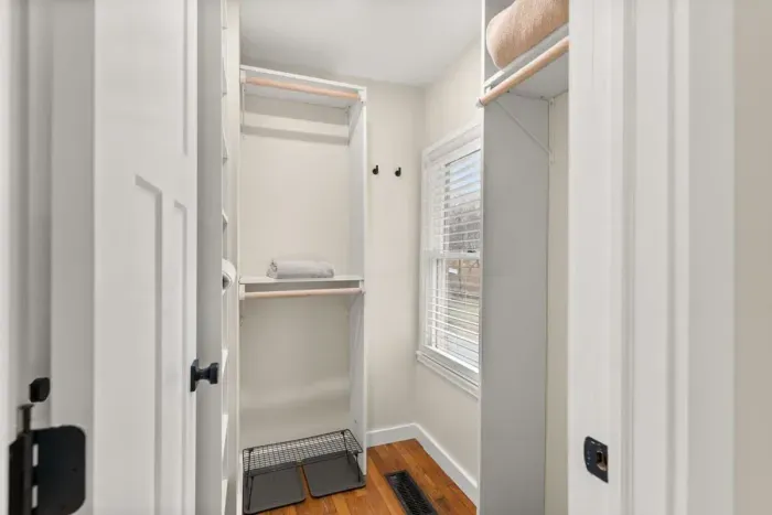 Walk-in closet available for you to use during your stay.