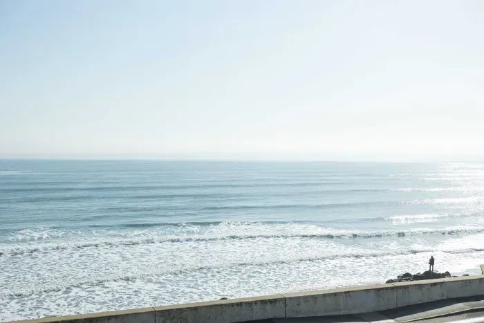 Aerial views across the street from the studio