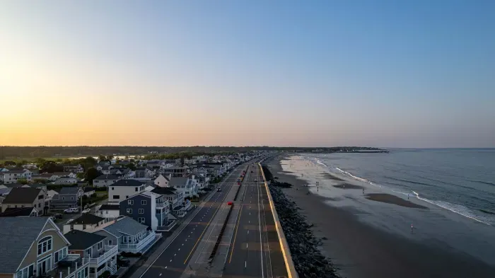 Golden hour at North Beach. This is just above the studio. Golden hour and sunrises are a must see here!