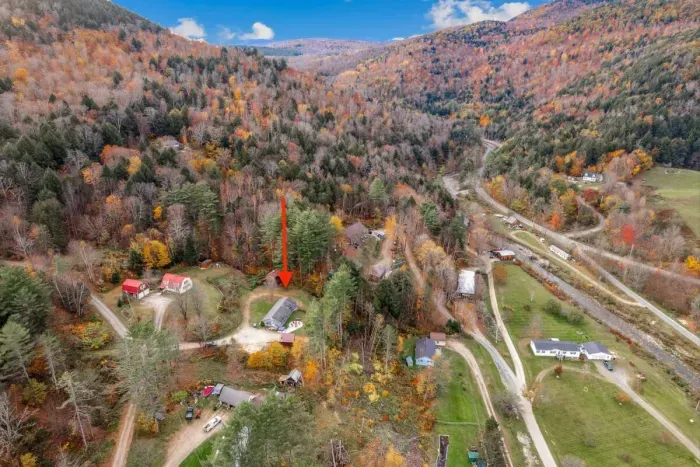 Surrounded by trees and the peace and quiet.