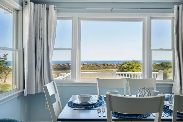 The ocean view from the large window in the dining room!