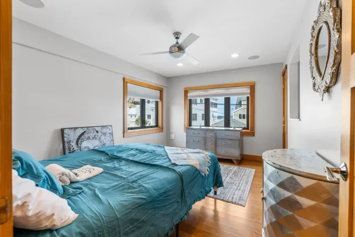 Yoga bedroom #2 with Queen bed and a smart TV! Clean linens provided