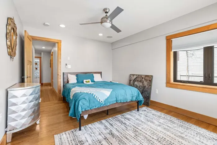 Yoga bedroom #2 with Queen bed and a smart TV! Clean linens provided