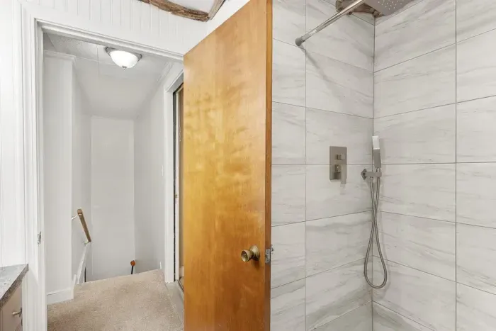 Updated full bathroom with standing shower