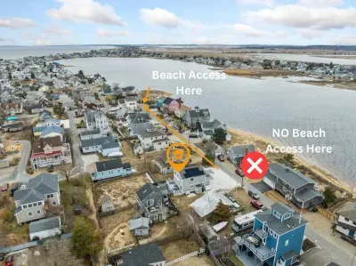 There is beach access down the road. Do NOT use the path across the street.