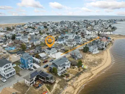 There is beach access down the road. Do NOT use the path across the street. 