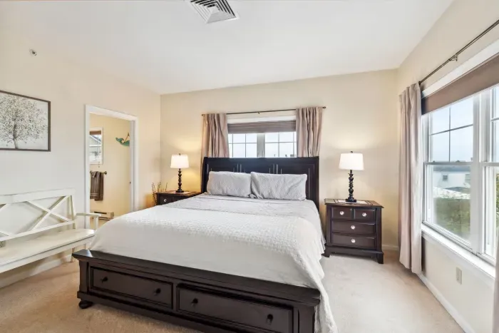 Master bedroom with king bed